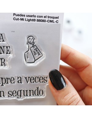 Conejo Blanco clear stamps set | ClearMi 2