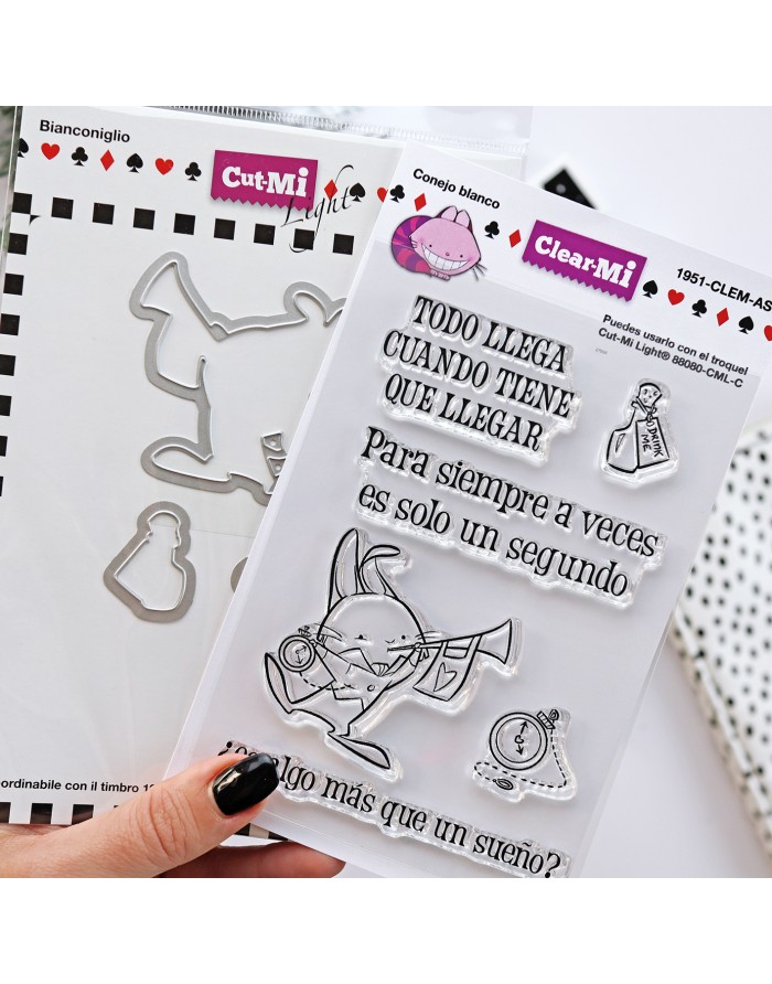 Conejo Blanco clear stamps set | ClearMi