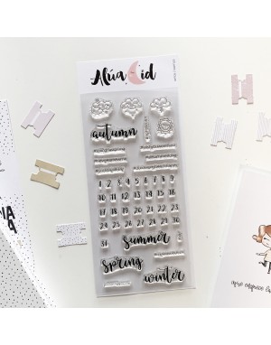 This Season ENGLISH clear stamps set | Alúa Cid 2