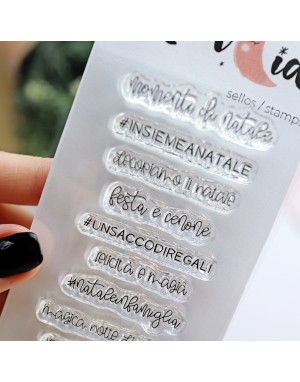 Messaggi di Natale ITALIAN clear stamps set | Alúa Cid 2