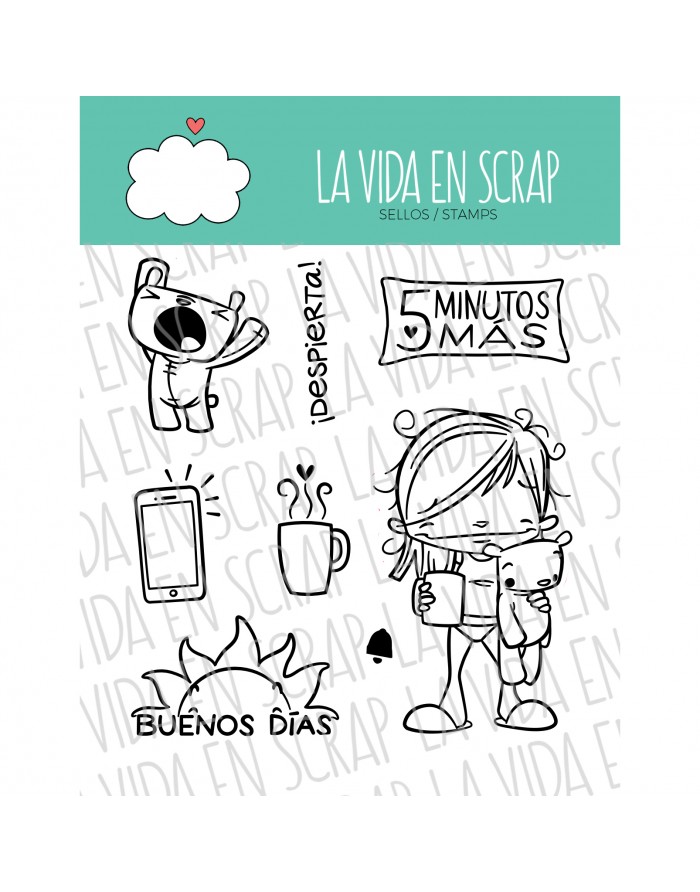 Buenos días clear stamps set | La...