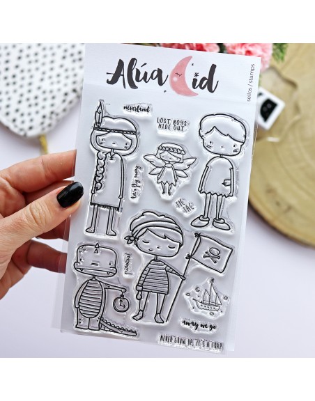 Lost boys ENGLISH clear stamps set | Alúa Cid
