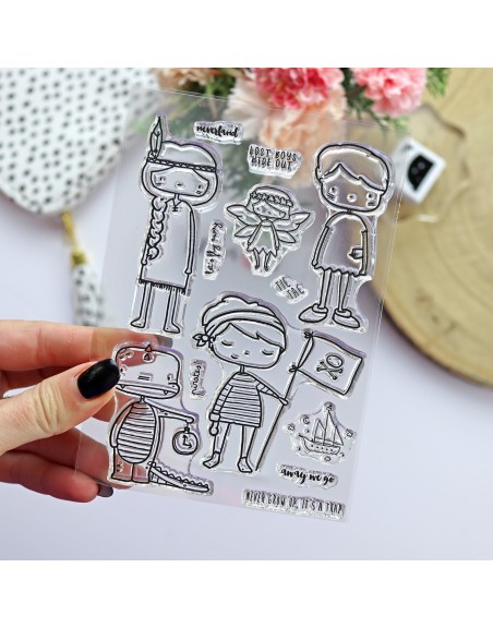 Lost boys ENGLISH clear stamps set | Alúa Cid