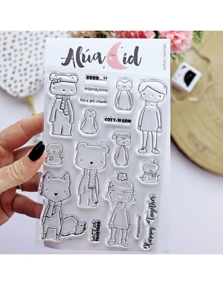 Stamp 'Cozy and warm' by Alúa Cid