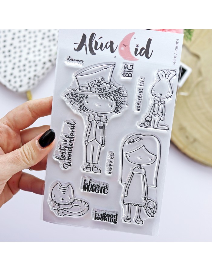 Wonderland ENGLISH clear stamps set |...