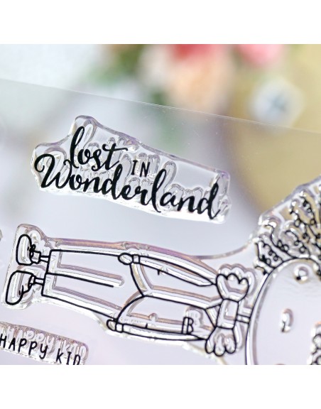 Wonderland ENGLISH clear stamps set | Alúa Cid