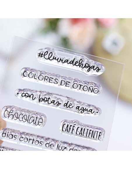 Momentos de otoño clear stamps set | Alúa Cid