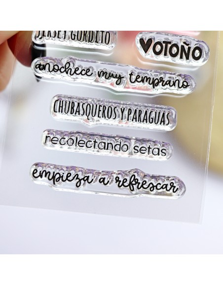 Momentos de otoño clear stamps set