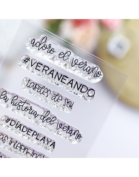Momentos de verano  clear stamps set | Alúa Cid