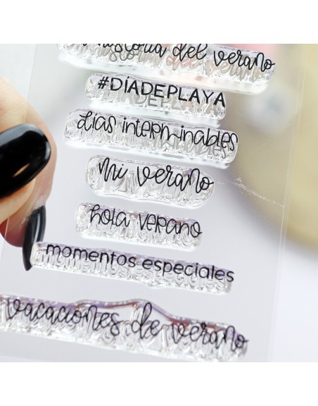 Momentos de verano  clear stamps set | Alúa Cid