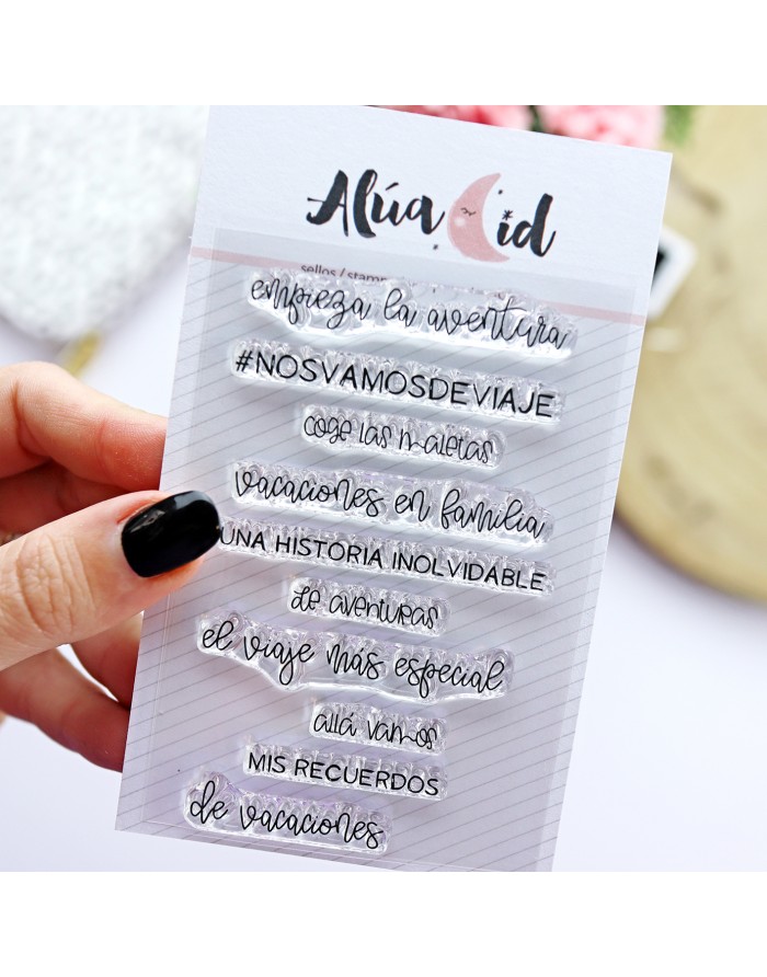 Momentos de vacaciones clear stamps...