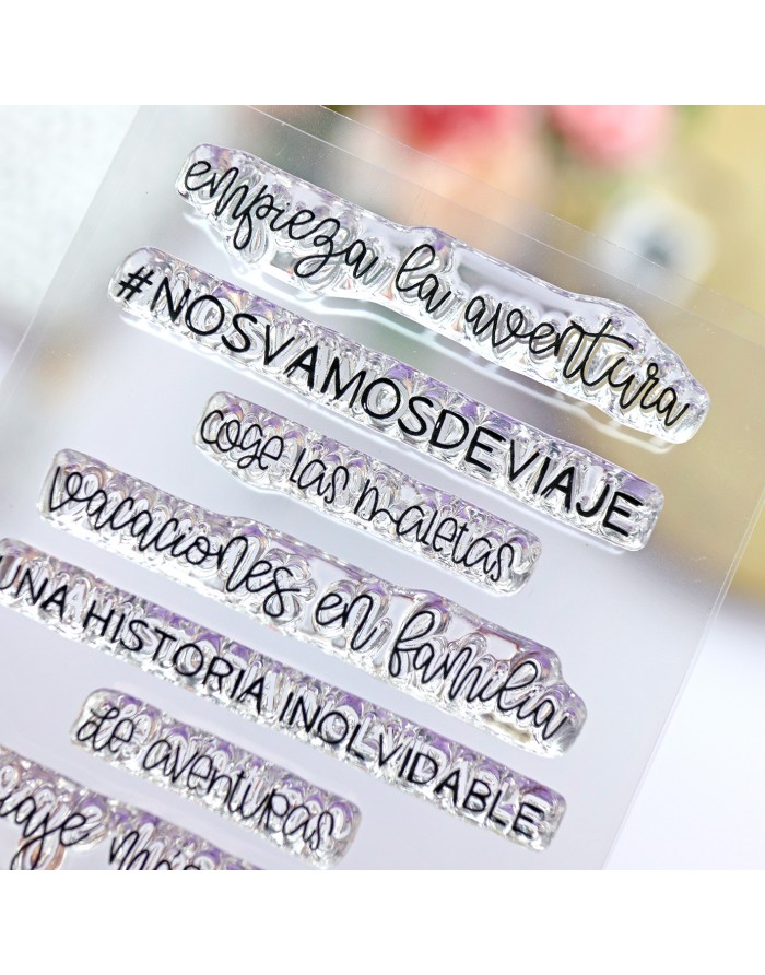 Momentos de vacaciones clear stamps...