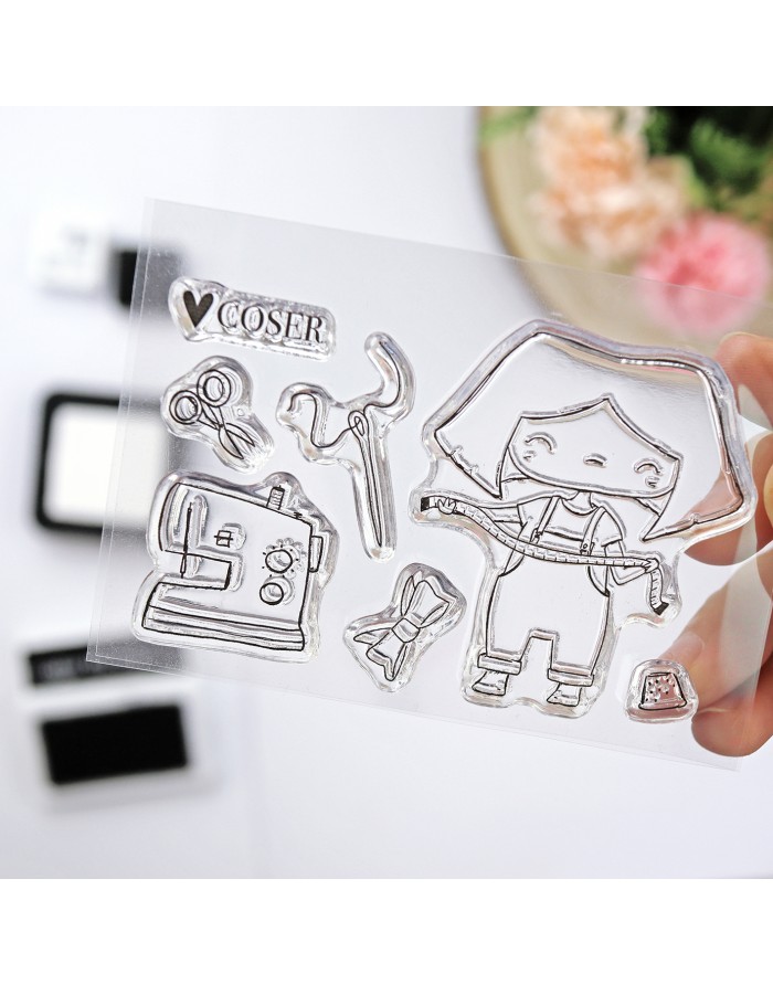 'Love Coser' clear stamp | Alúa Cid