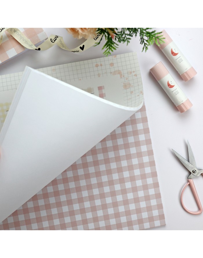 Basic Cuadros 12x12" paper pad | Alúa Cid design