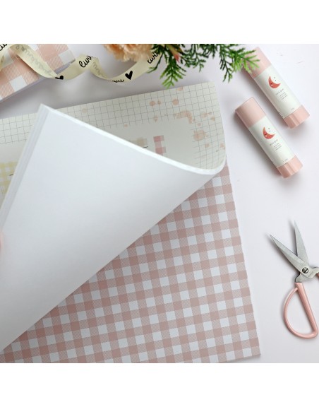 Basic chequered paper pad 12x12"