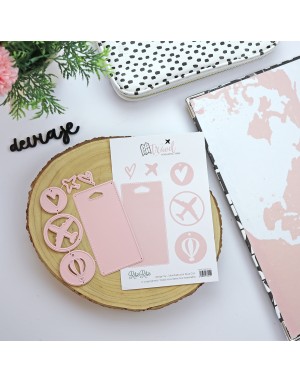 Travel tags die set 2