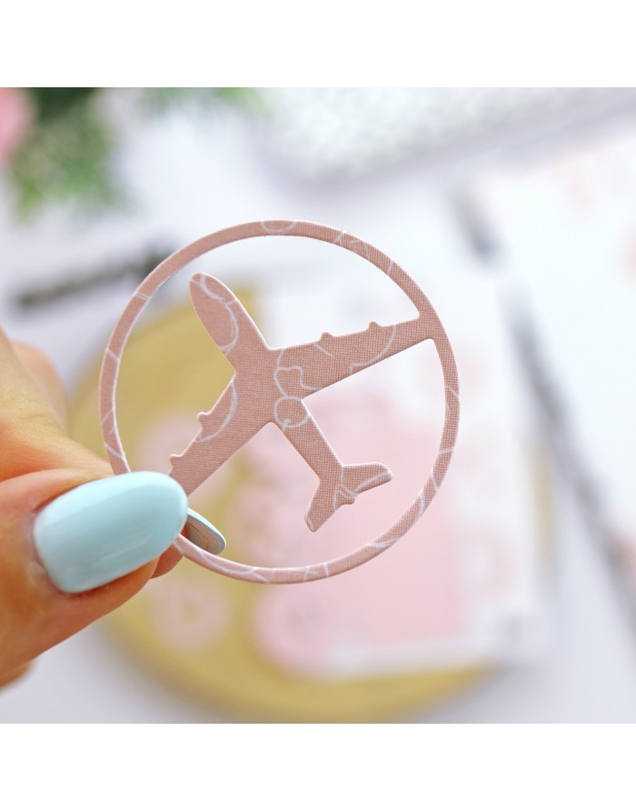 Travel tags die set Travel tags die set
