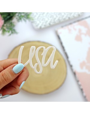USA acrylic word