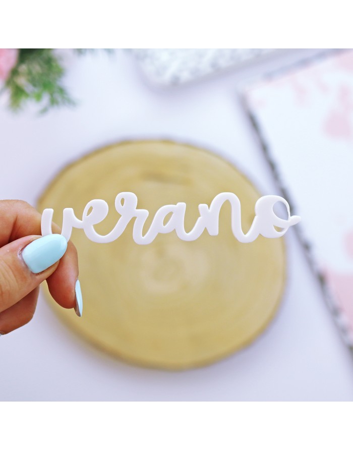 Verano acrylic word