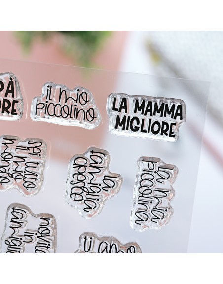 Messagi Bimbi ITALIAN clear stamps set | Alúa Cid