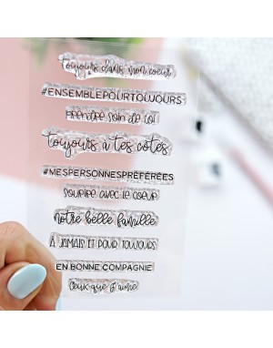 Moments en famille FRENCH clear stamps set | Alúa Cid