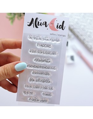 Messaggi Innamorati ITALIAN clear stamps set | Alúa Cid