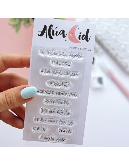 Messaggi Innamorati ITALIAN clear stamps set | Alúa Cid