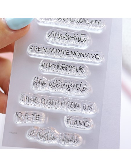 Messaggi Innamorati ITALIAN clear stamps set | Alúa Cid