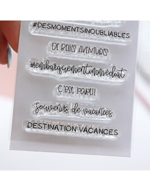 Moments de Vacances FRENCH clear stamps set | Alúa Cid 2