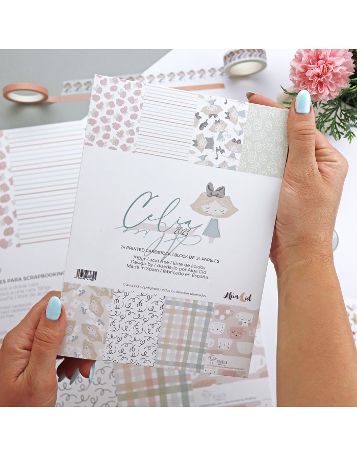 CeliAlice 6x8" paper pad | Alúa Cid design
