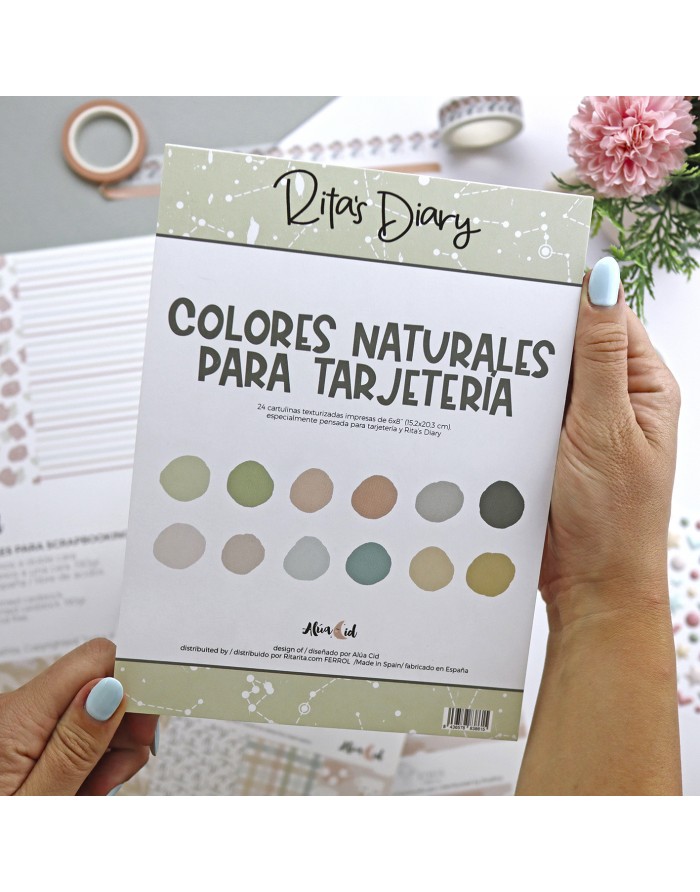 Textured paper 6x8" paper pad | ComuniCard collection by Alúa Cid