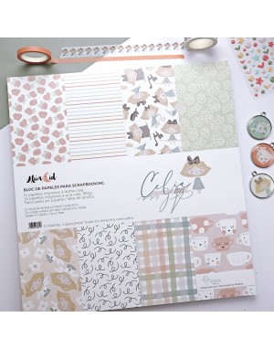 CeliAlice 12x12" paper pad | Alúa Cid design