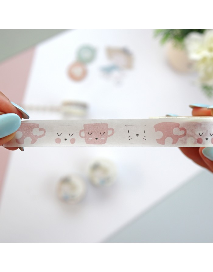 Set of 2 illustration washi tapes,... Set of 2 illustration washi tapes,...