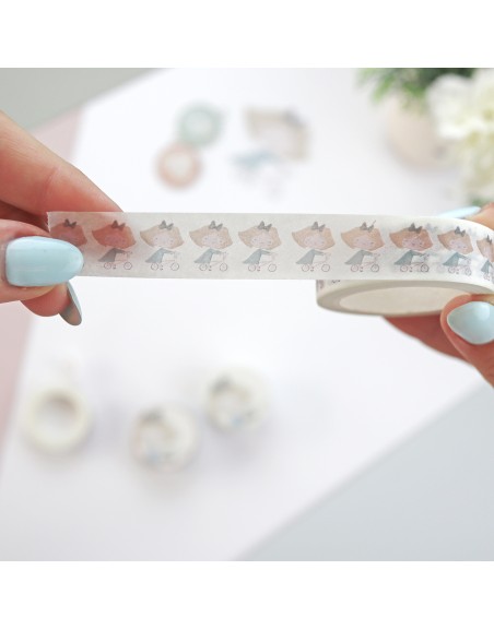 Set of 2 illustration washi tapes, 'CeliAlice'