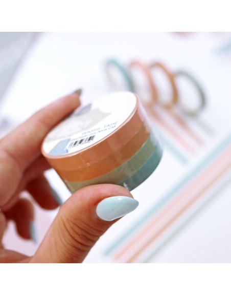 CeliAlice set of 4 solid color washi tapes | Alúa Cid design