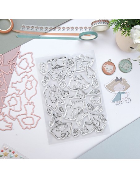 CeliaAlice stamps & dies set | Alúa Cid
