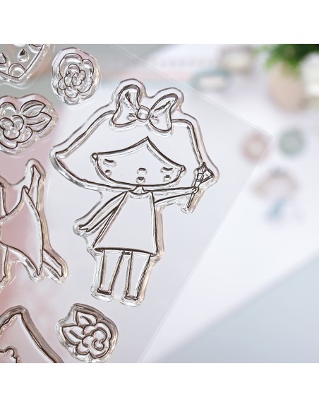 'CeliaAlice' clear stamps set