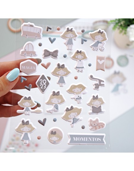 Puffy stickers, 'CeliAlice'