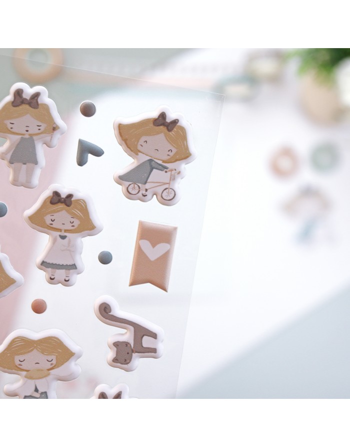 Puffy stickers, 'CeliAlice'