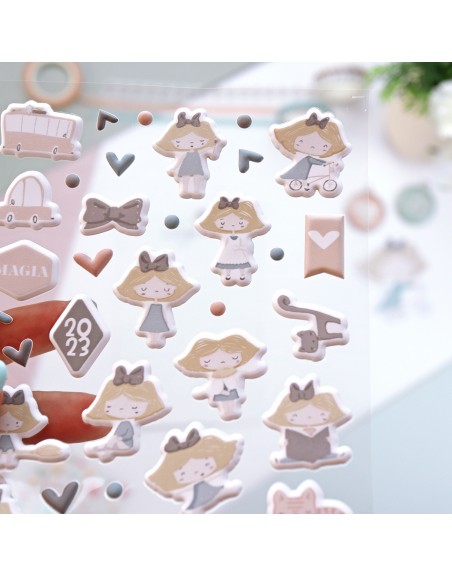 Puffy stickers, 'CeliAlice'