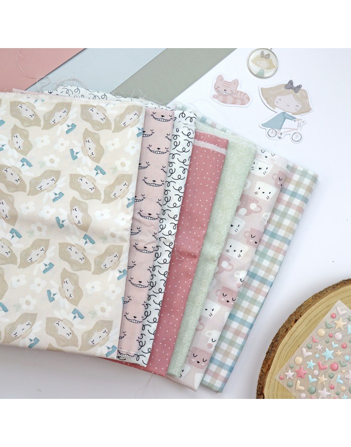 5m Cuadros printed fabric | CeliAlice... 5m Cuadros printed fabric | CeliAlice...